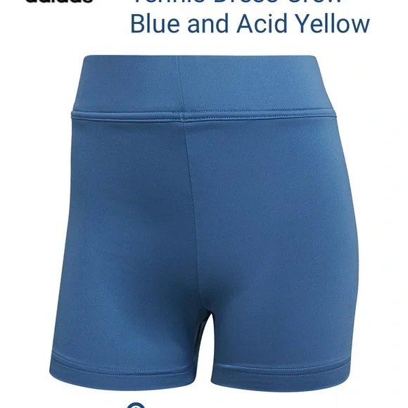 NWT Adidas Women's AEROREADY Y-Back Tennis Dress Crew Blue size M - Picture 2 of 6